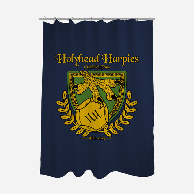 Holyhead Harpies-none polyester shower curtain-IceColdTea