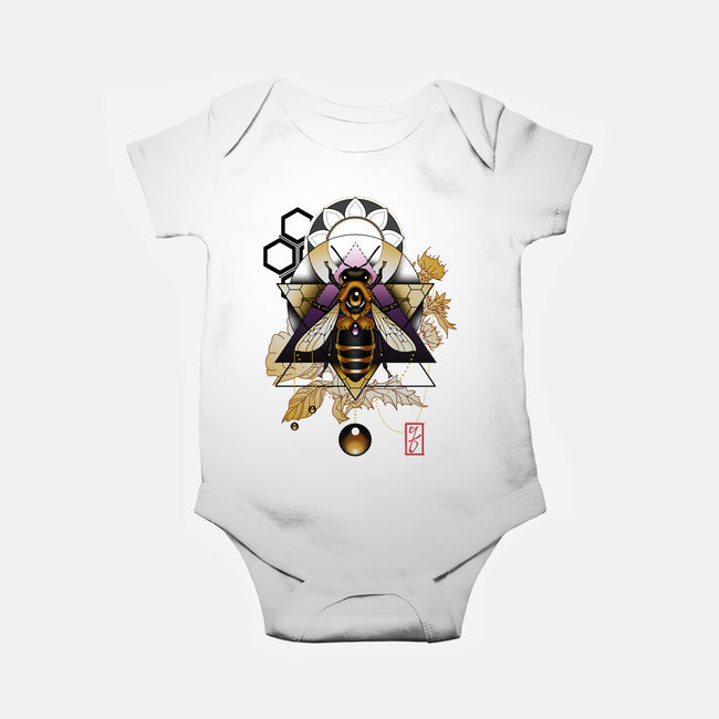 Honey Bee-baby basic onesie-etcherSketch