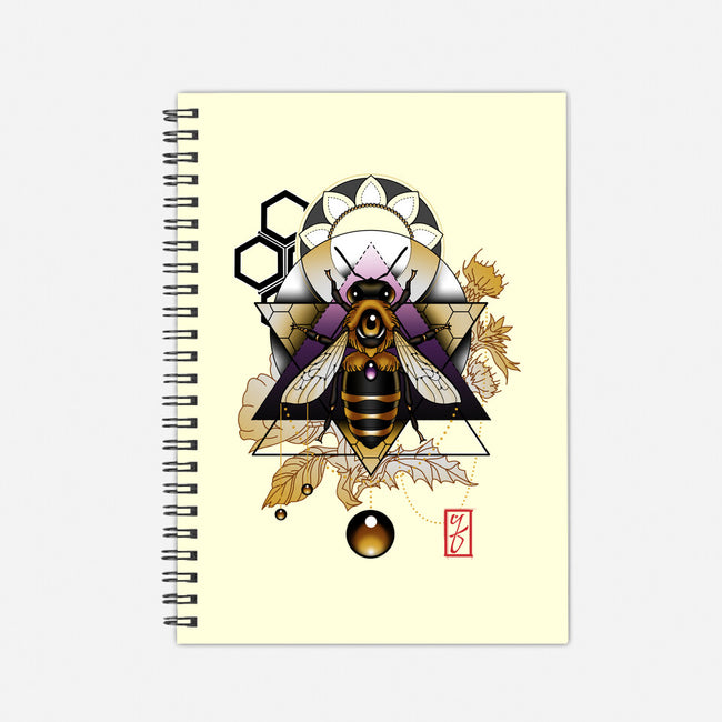 Honey Bee-none dot grid notebook-etcherSketch