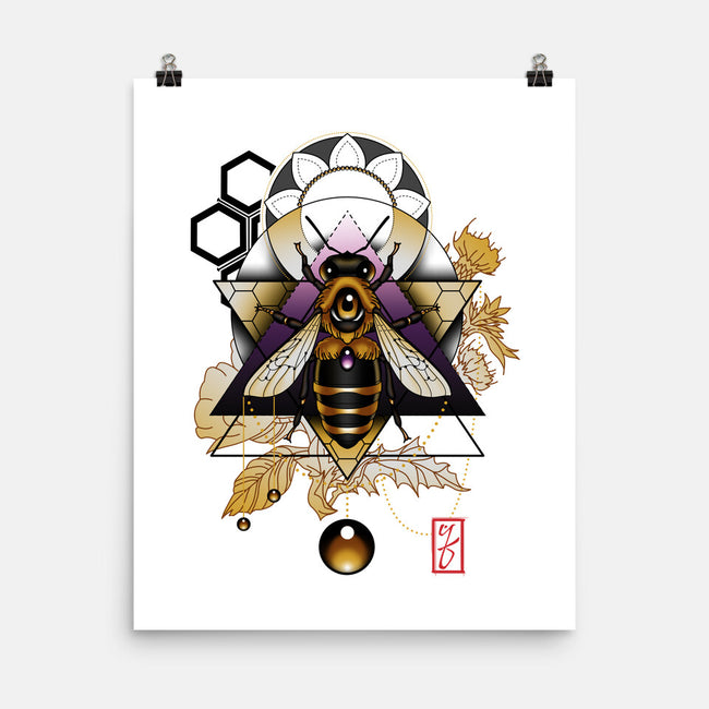 Honey Bee-none matte poster-etcherSketch