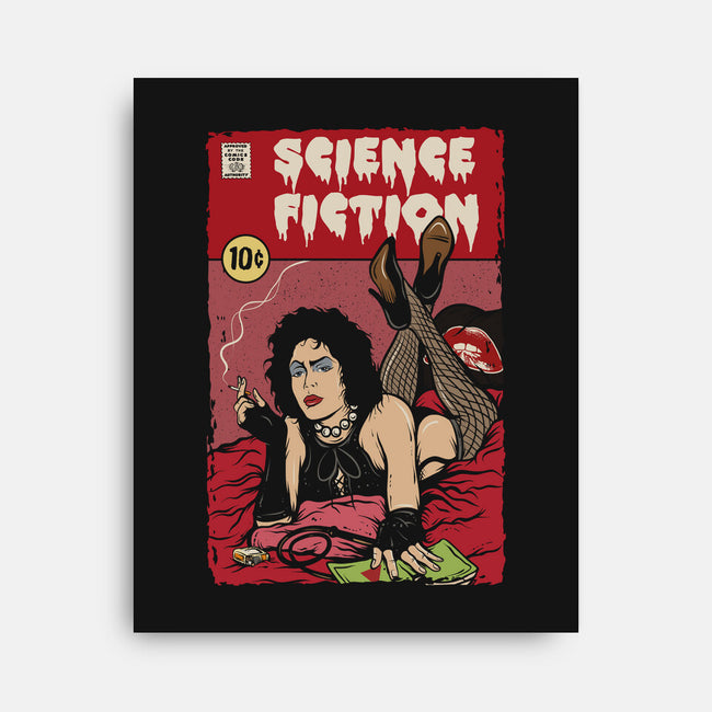 Horror Fiction-none stretched canvas-Green Devil