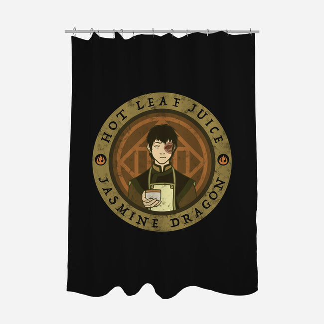 Hot Leaf Juice-none polyester shower curtain-KatHaynes