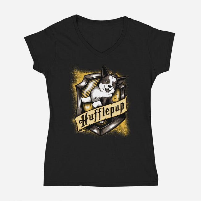House Hufflepup-womens v-neck tee-DauntlessDS