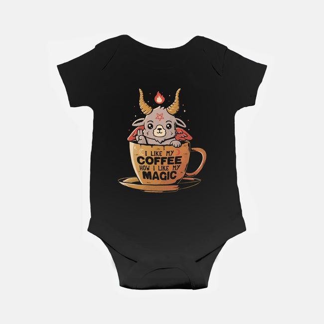 How I Like My Coffee-baby basic onesie-eduely