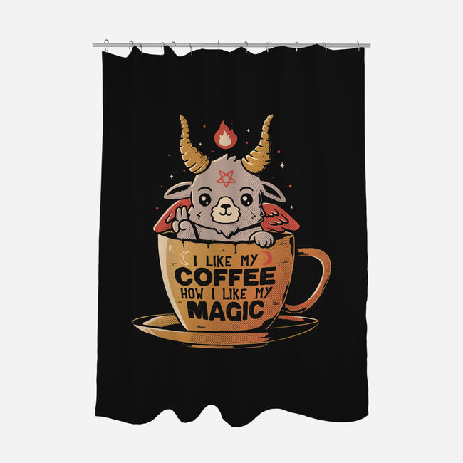 How I Like My Coffee-none polyester shower curtain-eduely