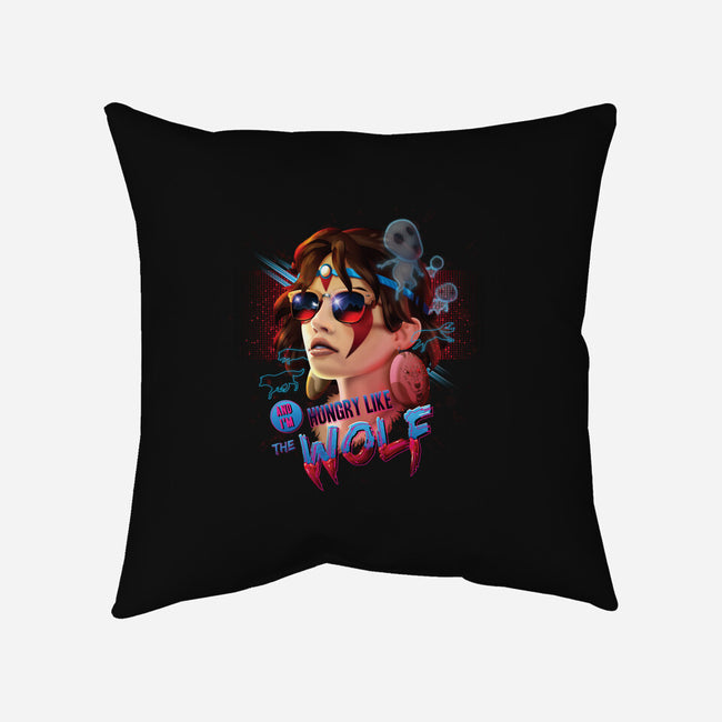 Hungry Like the Wolf-none removable cover throw pillow-RockyDavies