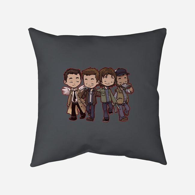 Hunter Buddies-none removable cover throw pillow-DoOomcat