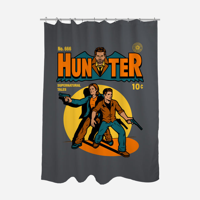 Hunter Comic-none polyester shower curtain-harebrained