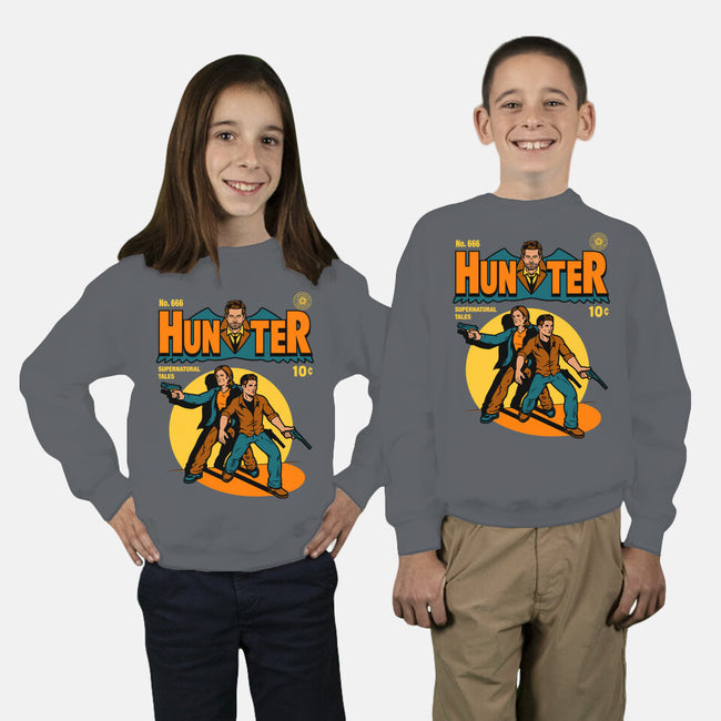 Hunter Comic-youth crew neck sweatshirt-harebrained