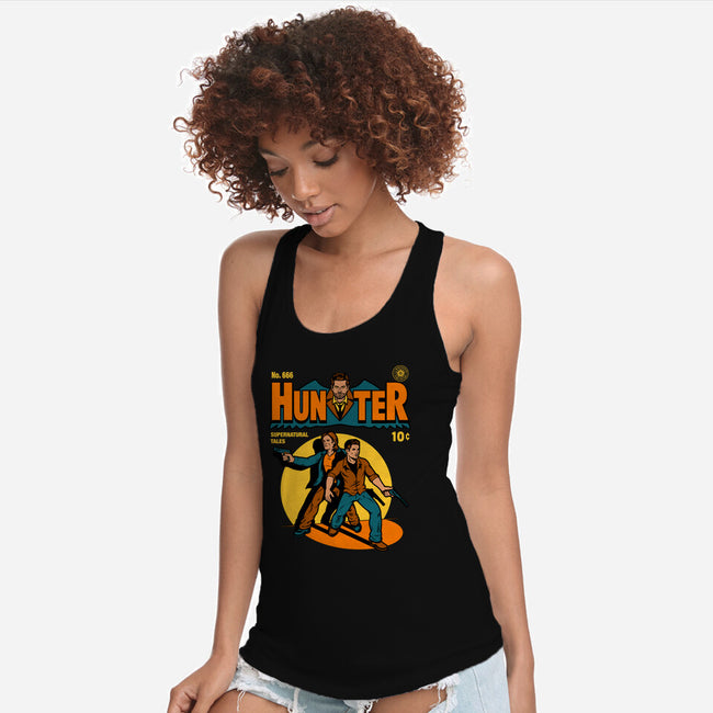 Hunter Comic-womens racerback tank-harebrained