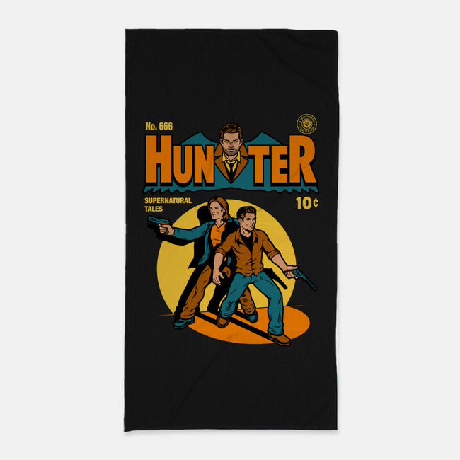Hunter Comic-none beach towel-harebrained