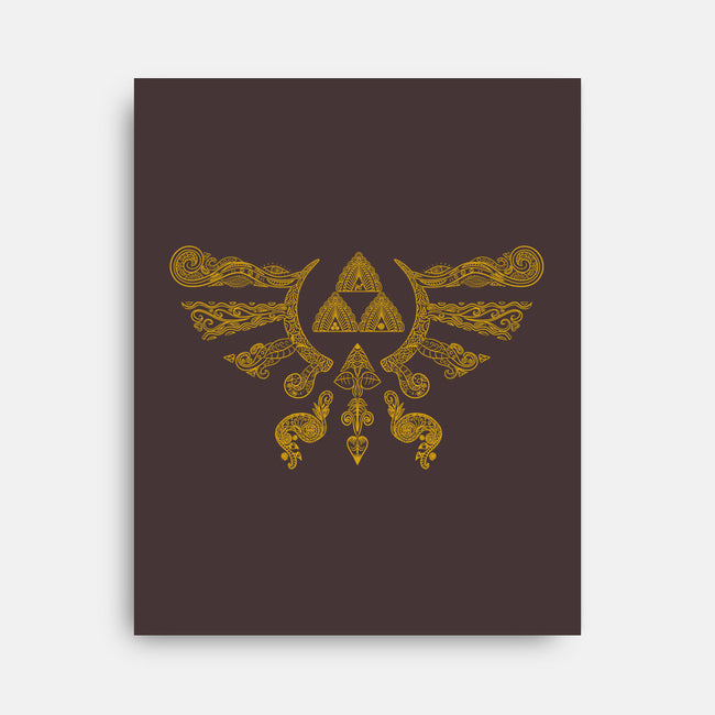 Hylian Henna-none stretched canvas-Legendary Phoenix