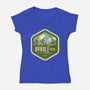 Hyrule Field National Park-womens v-neck tee-chocopants