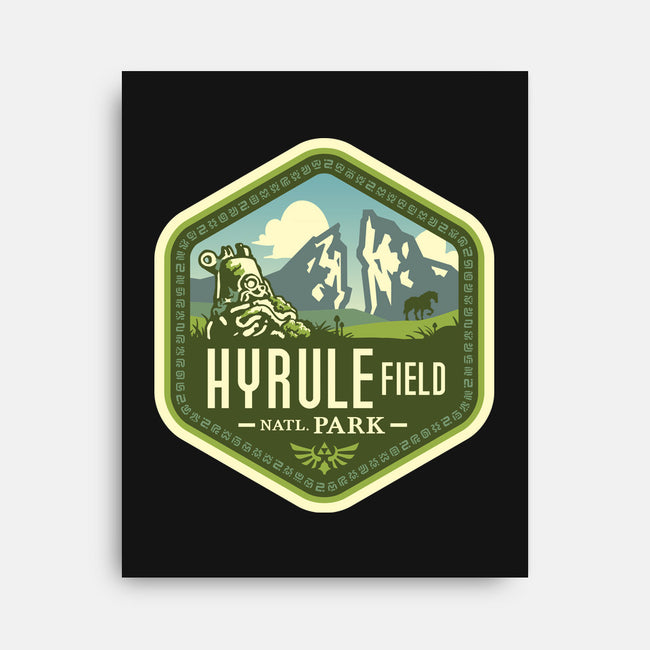 Hyrule Field National Park-none stretched canvas-chocopants