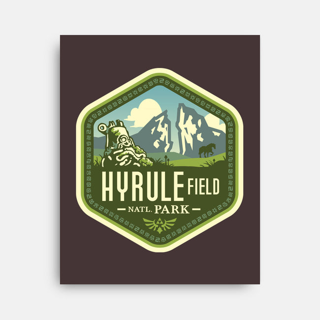 Hyrule Field National Park-none stretched canvas-chocopants