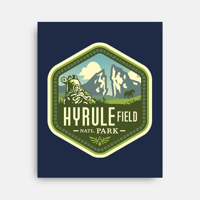Hyrule Field National Park-none stretched canvas-chocopants