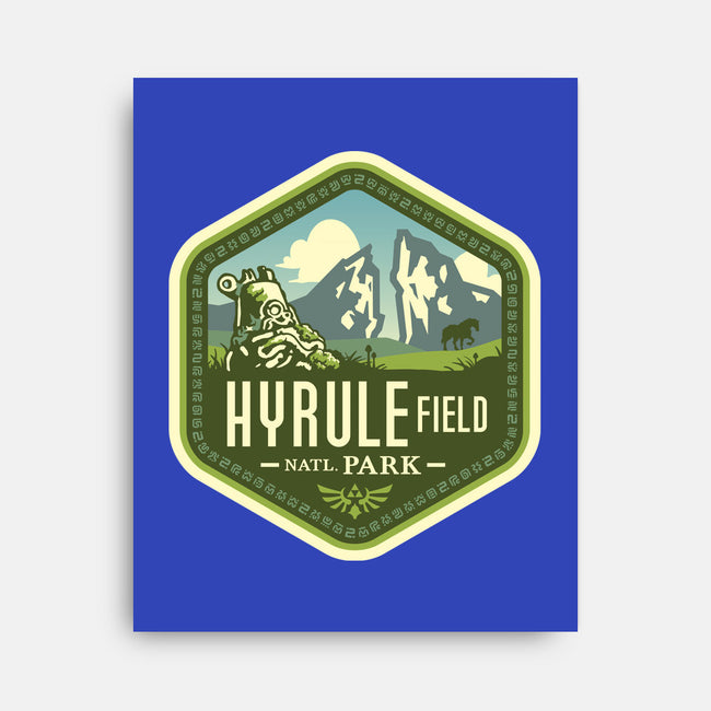 Hyrule Field National Park-none stretched canvas-chocopants