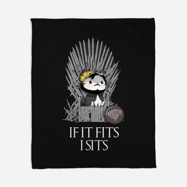 Game of Sits-none fleece blanket-glassstaff