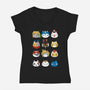 Gamer Cats-womens v-neck tee-BlancaVidal