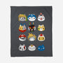 Gamer Cats-none fleece blanket-BlancaVidal