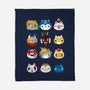 Gamer Cats-none fleece blanket-BlancaVidal