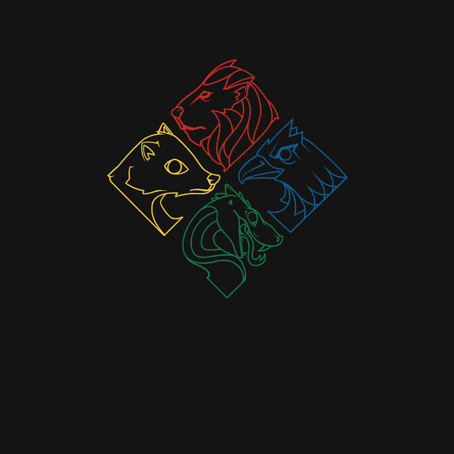 Geometric Houses-youth crew neck sweatshirt-theteenosaur