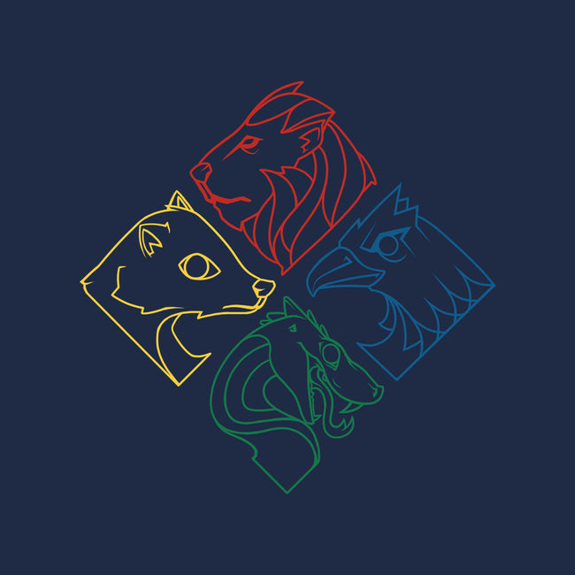 Geometric Houses-none fleece blanket-theteenosaur