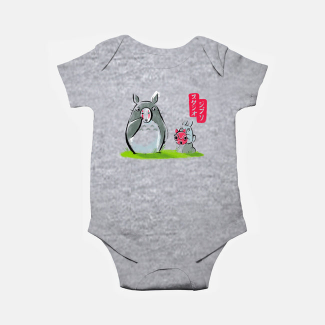 Ghibli Ink-baby basic onesie-BlancaVidal