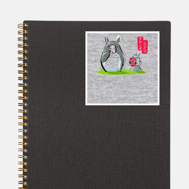 Ghibli Ink-none glossy sticker-BlancaVidal