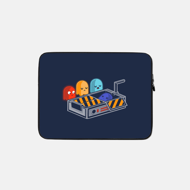 Ghost Busted-none zippered laptop sleeve-Naolito