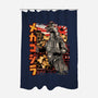 Giant Robot Pop-none polyester shower curtain-cs3ink