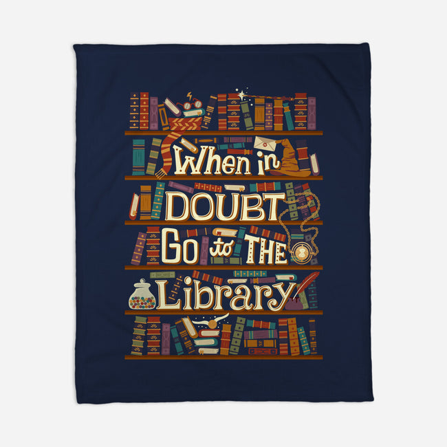 Go To The Library-none fleece blanket-risarodil