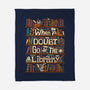 Go To The Library-none fleece blanket-risarodil