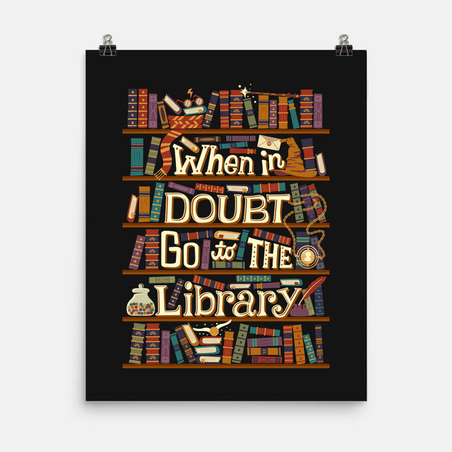Go To The Library-none matte poster-risarodil