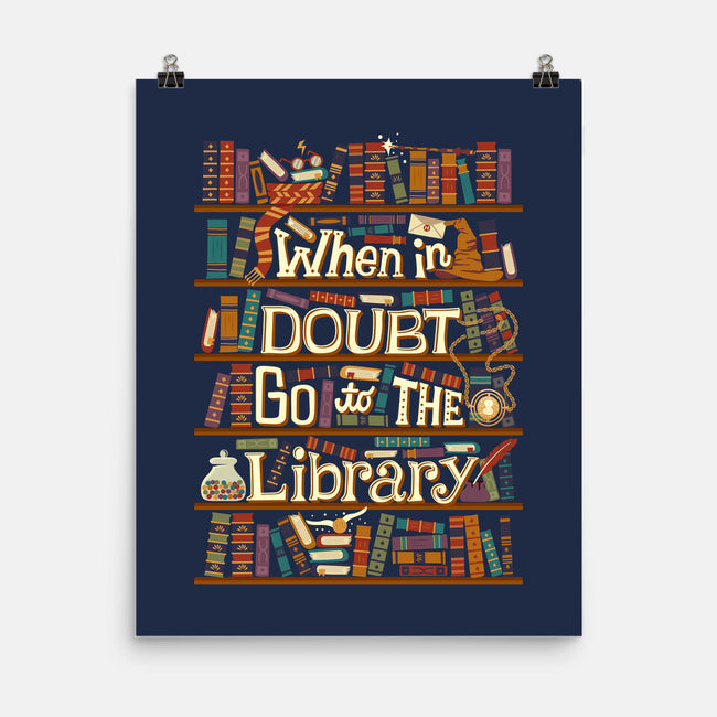 Go To The Library-none matte poster-risarodil