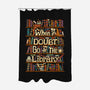 Go To The Library-none polyester shower curtain-risarodil