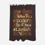 Go To The Library-none polyester shower curtain-risarodil