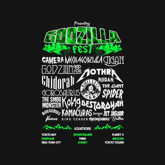 Godzilla Fest-none stretched canvas-rocketman_art