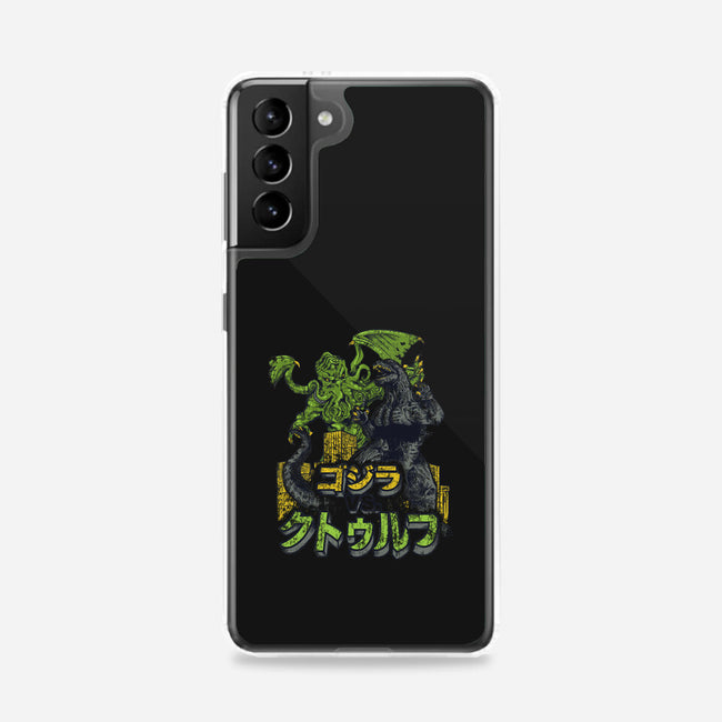 Godzilla vs. Cthulhu-samsung snap phone case-Melee_Ninja