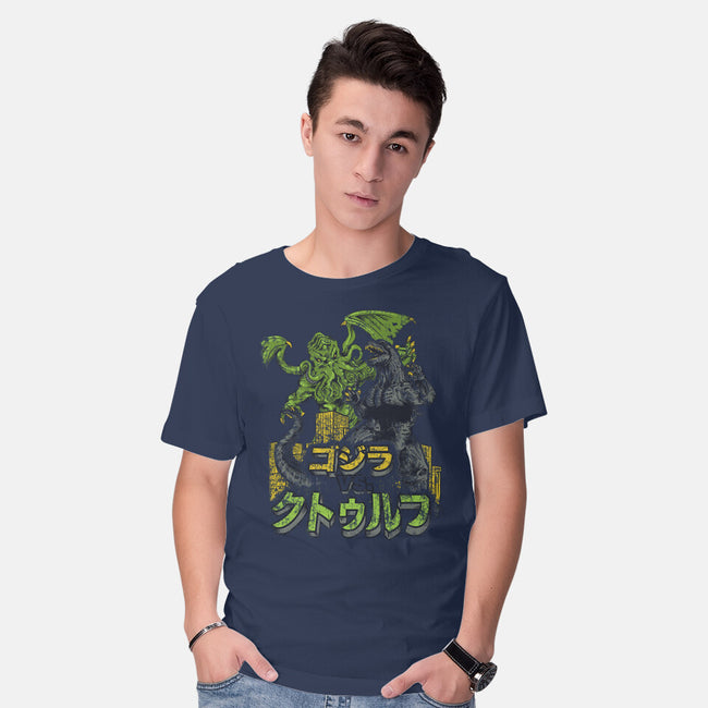 Godzilla vs. Cthulhu-mens basic tee-Melee_Ninja