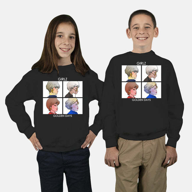 Golden Days-youth crew neck sweatshirt-ursulalopez
