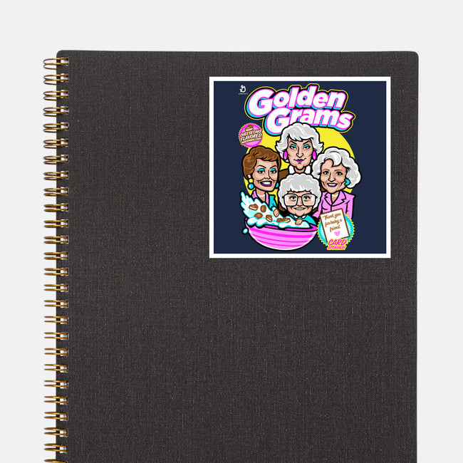 Golden Grams-none glossy sticker-harebrained