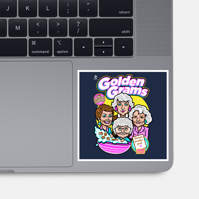 Golden Grams-none glossy sticker-harebrained