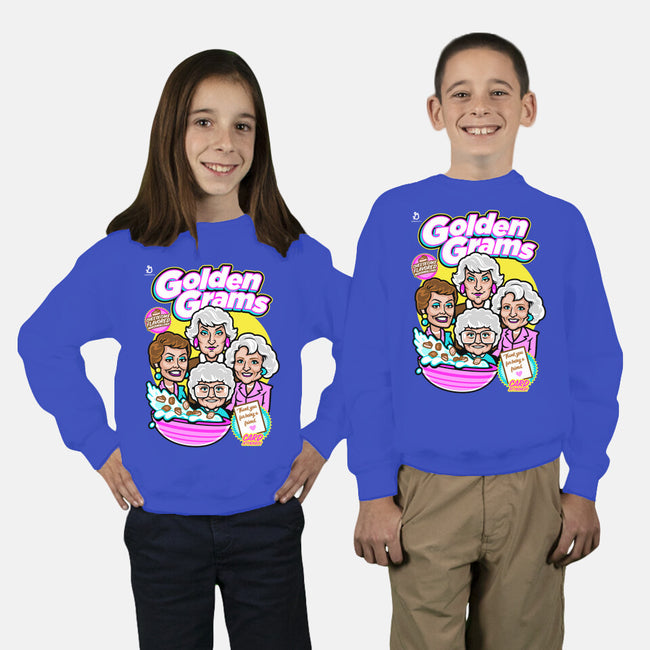 Golden Grams-youth crew neck sweatshirt-harebrained