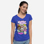 Golden Grams-womens v-neck tee-harebrained
