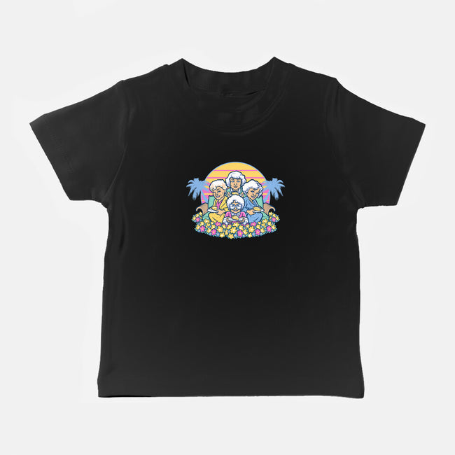Golden Grannies-baby basic tee-Harebrained