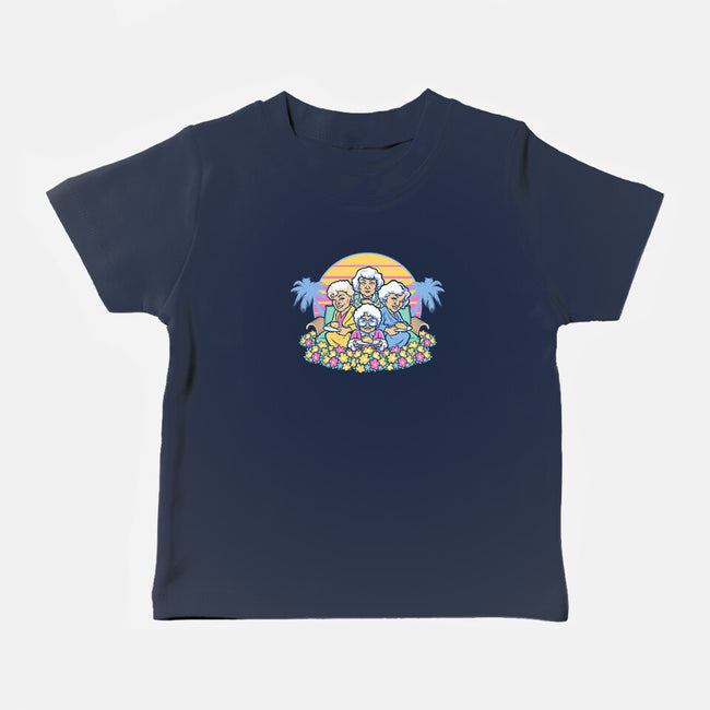 Golden Grannies-baby basic tee-Harebrained