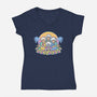 Golden Grannies-womens v-neck tee-Harebrained