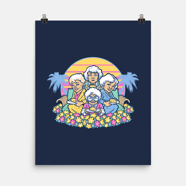 Golden Grannies-none matte poster-Harebrained