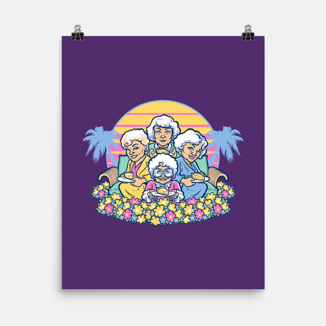 Golden Grannies-none matte poster-Harebrained
